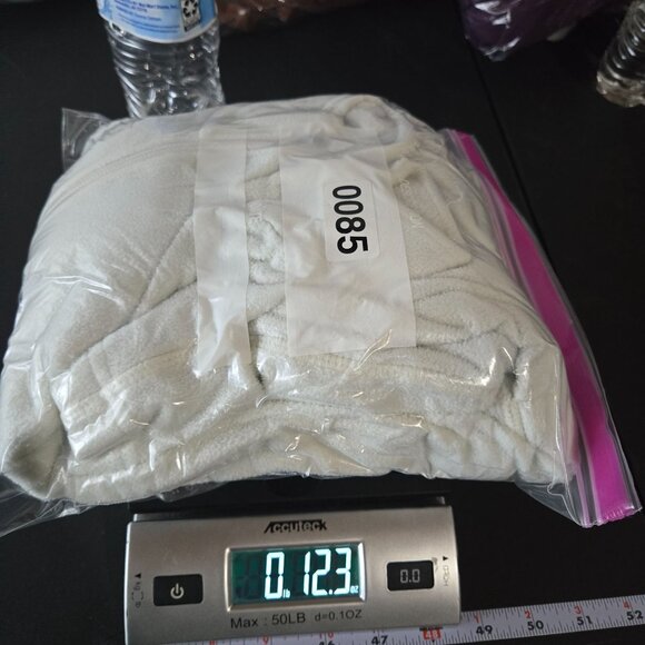 Lands End Womens White Fleece Full Zip Jacket Plus Size 1X Neutral Soft Cozy - Picture 13 of 13